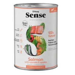 Dibaq Sense Grain Free Adult Salmão lata para cães