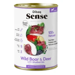 Dibaq Sense Grain Free Cervo e javali Lata para cães adultos