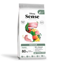 Dibaq Sense Grain Free Indoor Sterilized Adult Coelho ração para gatos