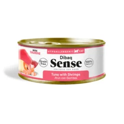 Dibaq Sense Grain Free Sterilized Adult Atum e Camarão lata para gatos