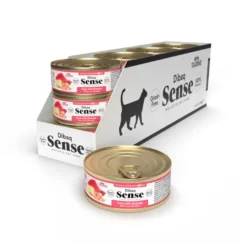 Dibaq Sense Grain Free Sterilized Adult Atum e Camarão lata para gatos