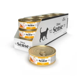 Dibaq Sense Hipoalergênico Frango Sem Grãos com Lata de Mamão para Gatos