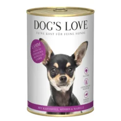 Dog's Love Adulto Borrego em lata para cães
