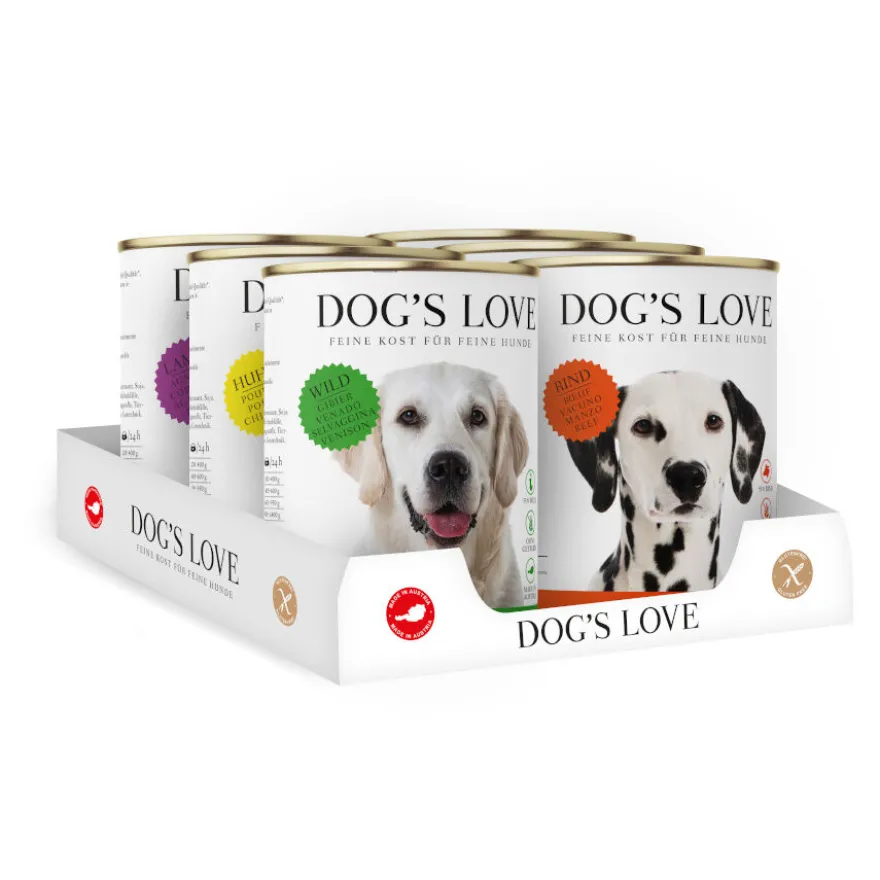 Dog's Love Adulto lata para cães - Multipack