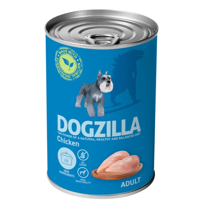 Dogzilla frango lata para cães