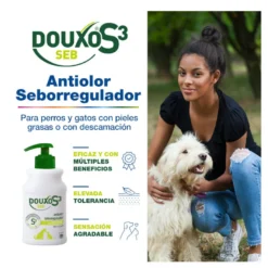 Douxo S3 Seb Champô Pele Oleosa para cães e gatos