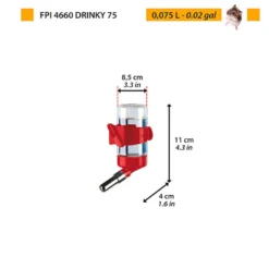 Drinky bebedouro para roedores com sistema anti gotejo