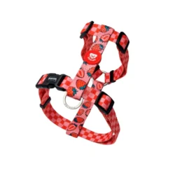 Dukier Arnês Clássico Design Berry Love para cães