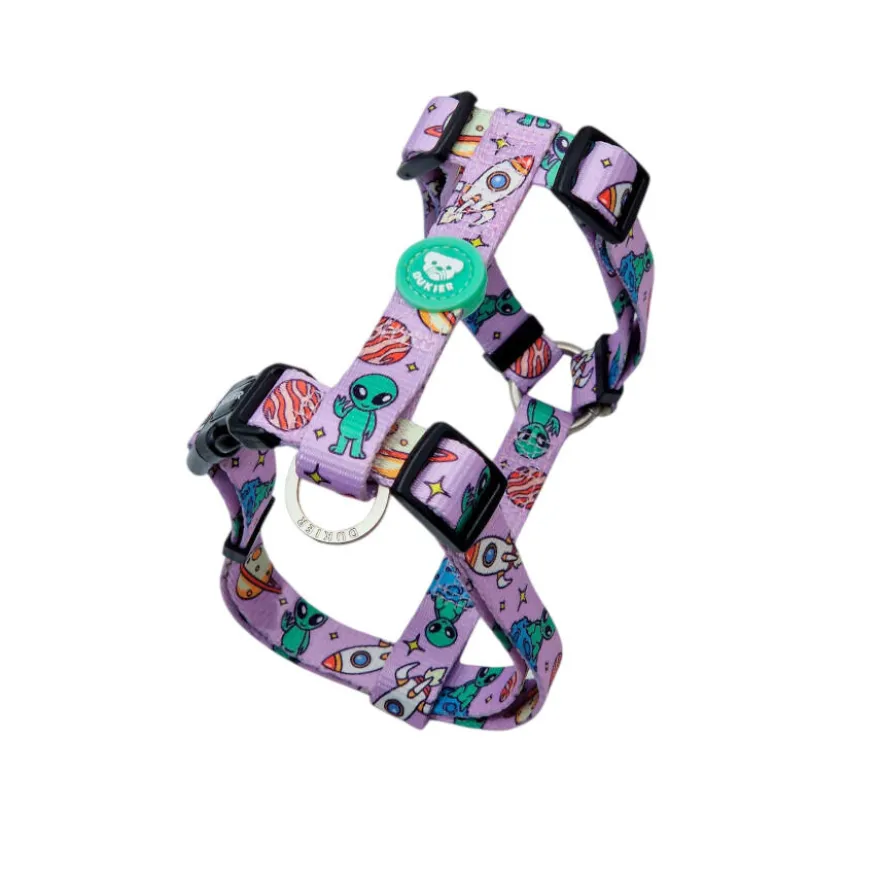 Dukier Arnês Clássico estampado Alien para cães