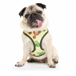 Dukier Avocado Peitoral reversível com estampado de abacate para cães