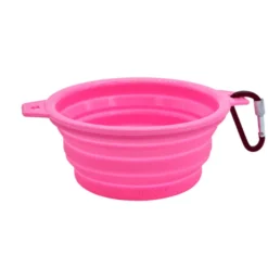 Dukier Bebedouro dobrável rosa para cães