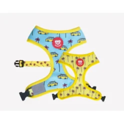 Dukier California Arnês Reversível Estampagem Praieiro para cães