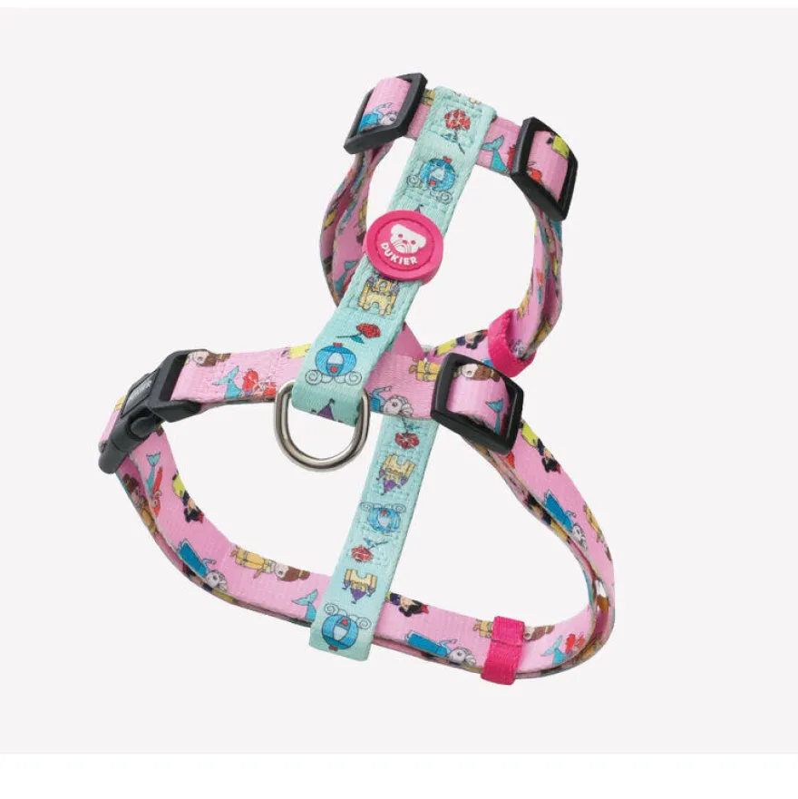 Dukier Clássico Peitoral com Estampado de Princesas para cães