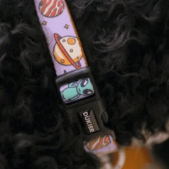Dukier Coleira Estampada Alien para cães