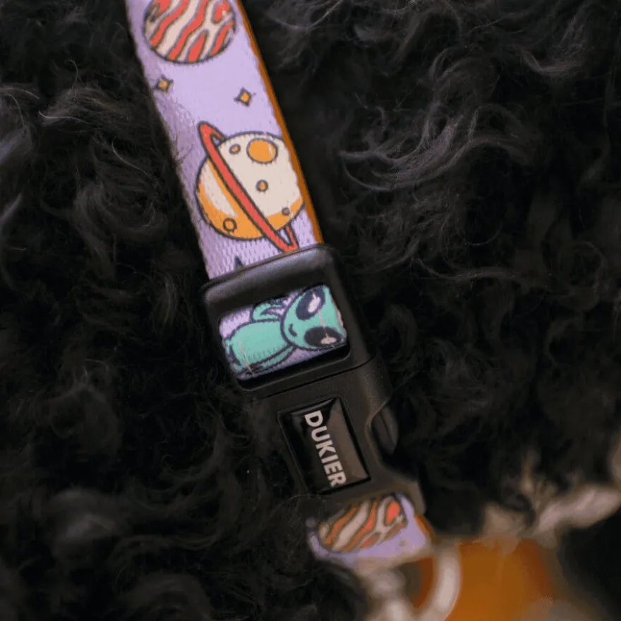 Dukier Coleira Estampada Alien para cães