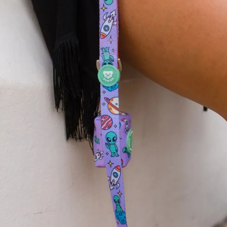 Dukier Coleira Estampado Alien para cães