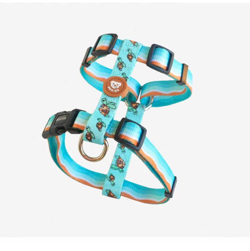 Dukier Peitoral com estampado de tartaruga para cães