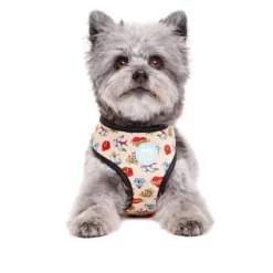 Dukier Peitoral reversível com estampado de tatuagem para cães