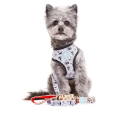Dukier Peitoral reversível com estampado de tatuagem para cães