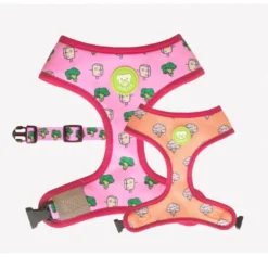 Dukier Peitoral reversível com estampado vegan para cães