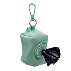 Dukier Porta-sacos cor verde para cães