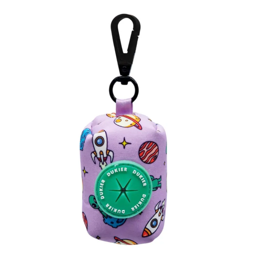 Dukier Porta-sacos estampado Alien para cães