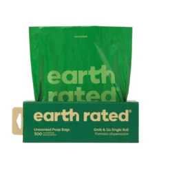 Earth Rated Bulk Single Roll Sacos Higiénicos para as fezes de cão
