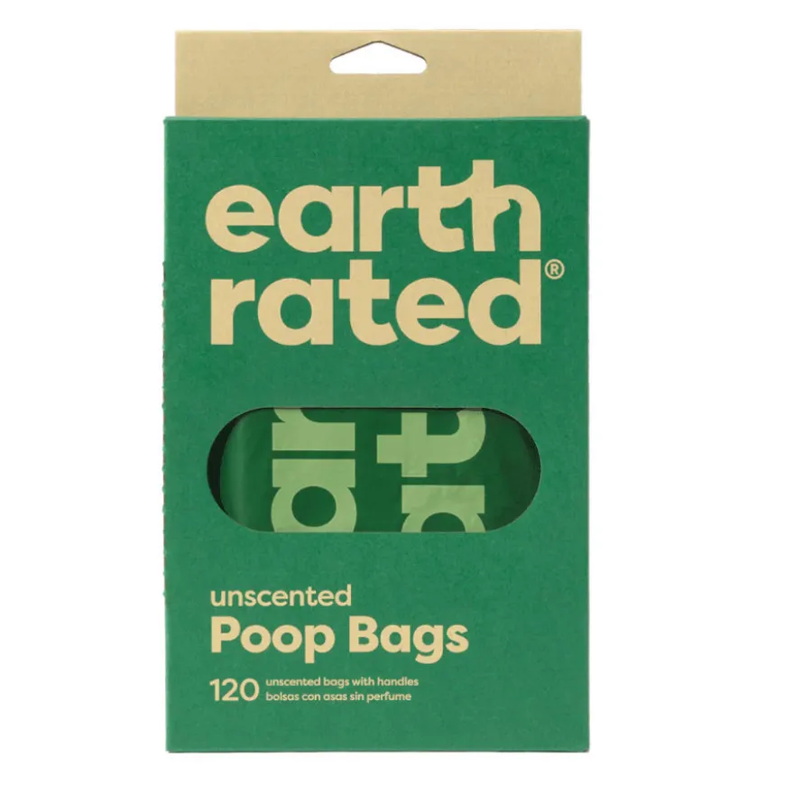 Earth Rated Easy Tie Sacos com asas para as fezes de cão