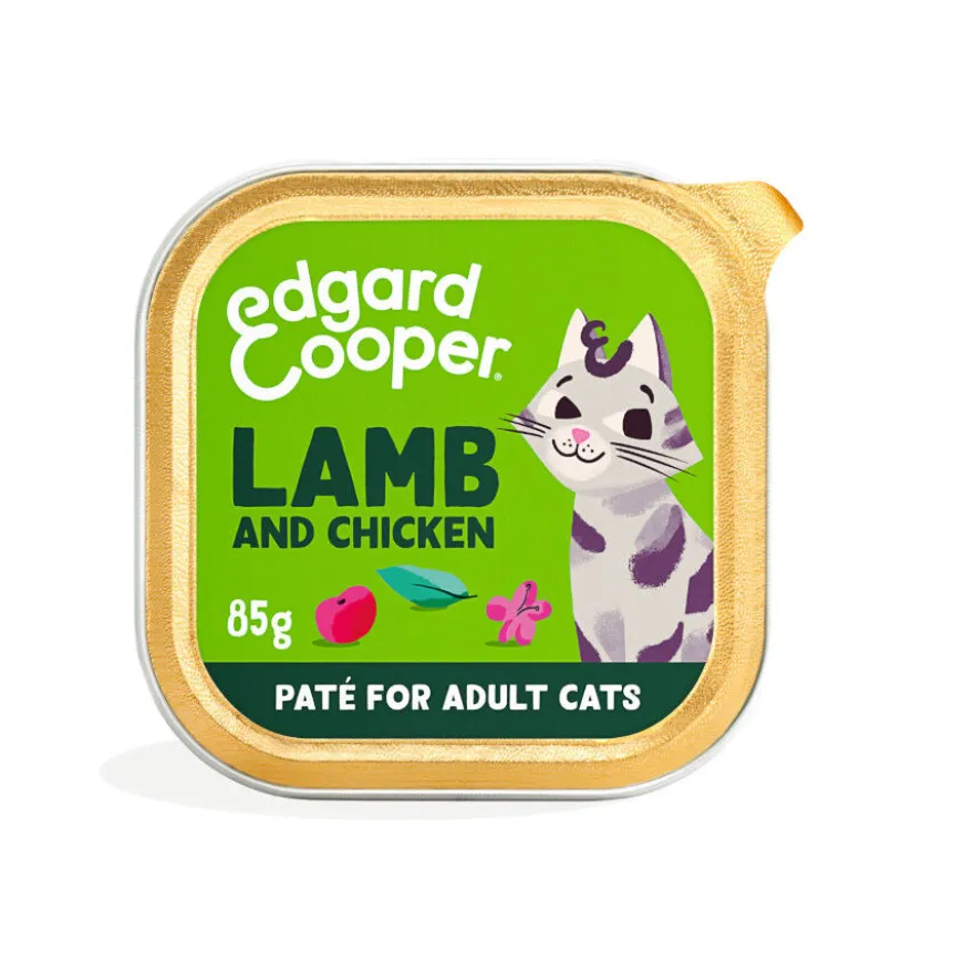 Edgard & Cooper Adult Cordeiro e Frango em Patê terrina para gatos