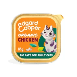 Edgard & Cooper Adult Frango Orgânico em Patê terrina para gatos