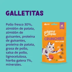 Edgard & Cooper Biscoitos Crunchies Frango para gatos