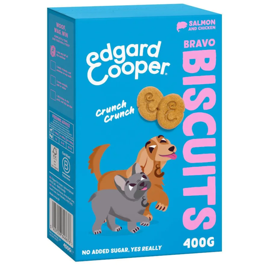 Edgard & Cooper Biscoitos de Salmão e Frango para cães