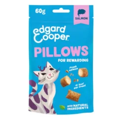 Edgard & Cooper Bocaditos Pillows de salmão para gatos