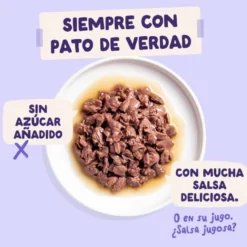 Edgard & Cooper Comida húmida de pato e peru em molho em saquetas para gatos
