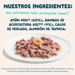 Edgard & Cooper Comida húmida Filetes de Atum e Camarão em Caldo em lata para Gatos