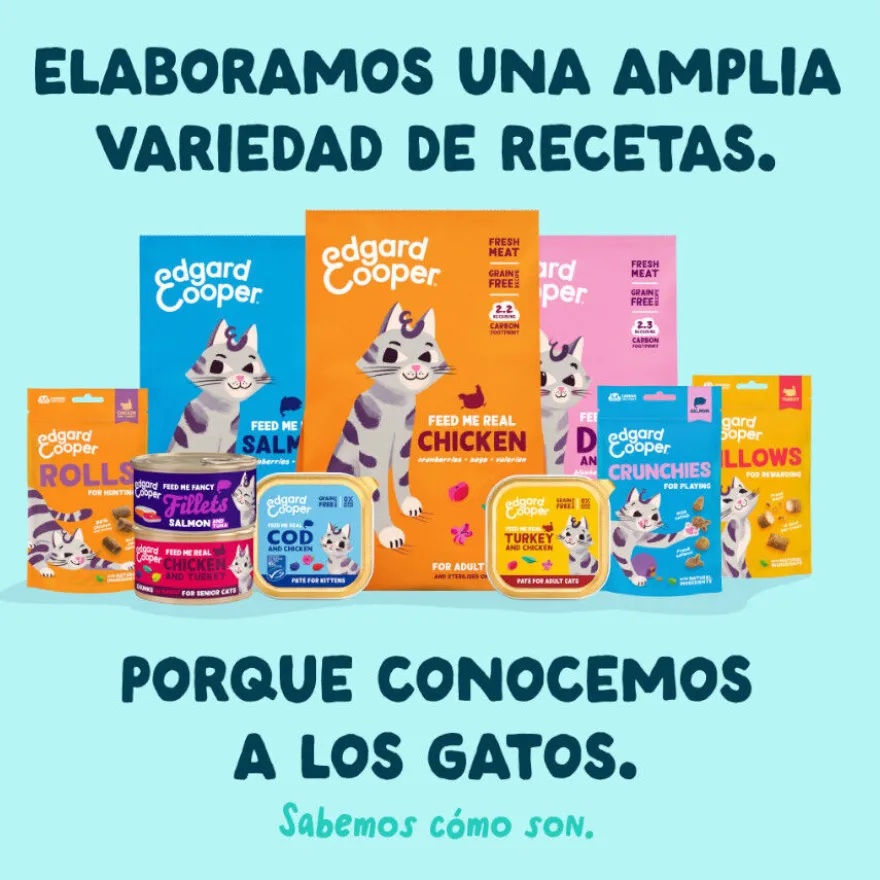 Edgard & Cooper Comida húmida Filetes de Atum e Camarão em Caldo em lata para Gatos