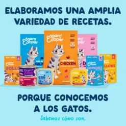 Edgard & Cooper Comida húmida Filetes de Atum e Lula em Caldo em lata para gatos