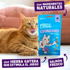 Edgard & Cooper Galletas Crunchies Salmão para gatos