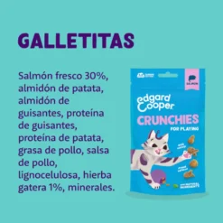 Edgard & Cooper Galletas Crunchies Salmão para gatos