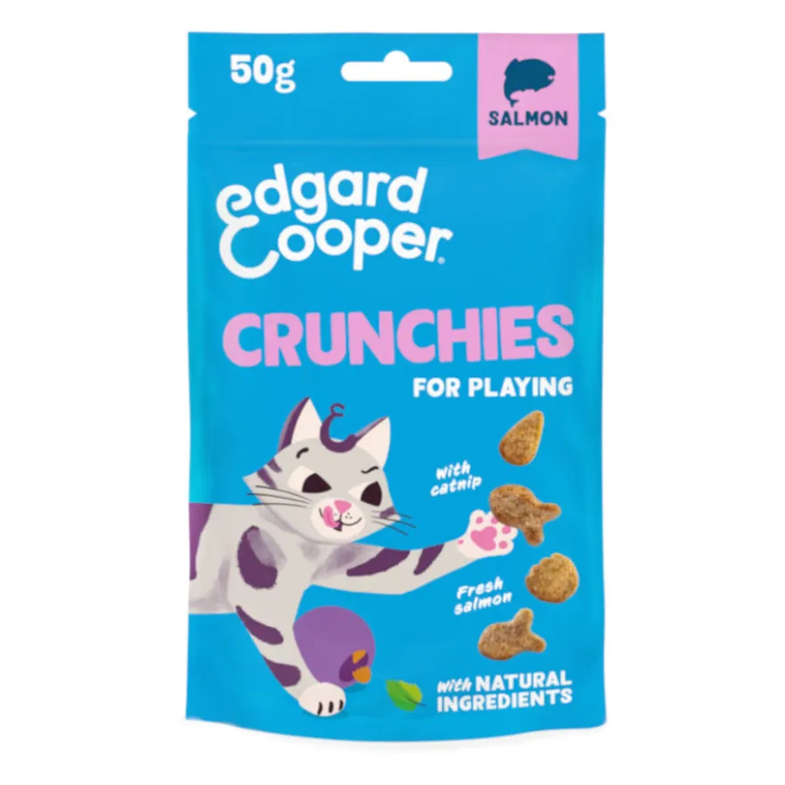 Edgard & Cooper Galletas Crunchies Salmão para gatos