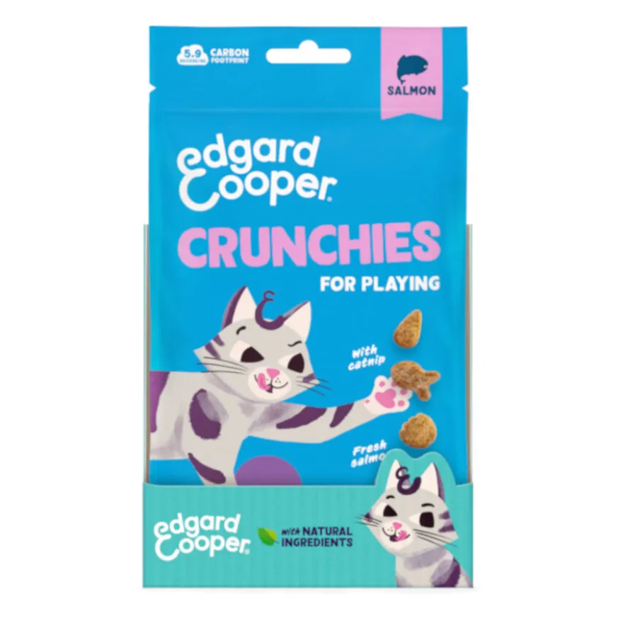 Edgard & Cooper Galletas Crunchies Salmão para gatos