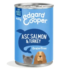Edgard & Cooper Grain Free salmão e peru latas para cães