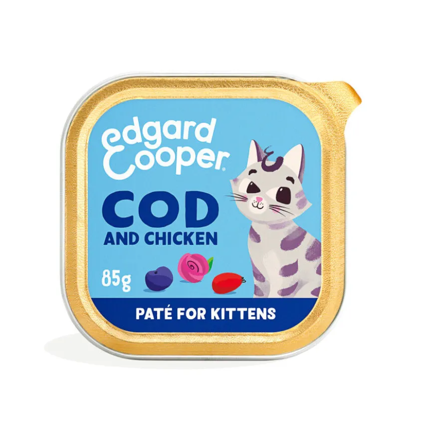 Edgard & Cooper Kitten Bacalhau e Frango em Patê terrina