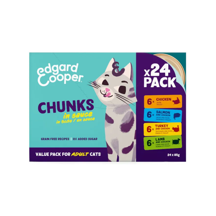 Edgard & Cooper multipack chunks comida para gatos