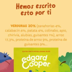 Edgard & Cooper Ração de cenoura e curgete para cães