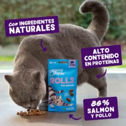 Edgard & Cooper Rolitos de salmão e frango para gatos