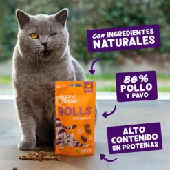 Edgard & Cooper Rolitos Frango e Perú para gatos