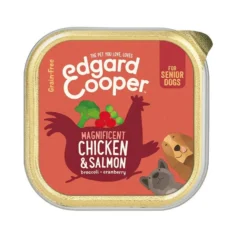 Edgard & Cooper Senior Frango e Salmão terrina para cães