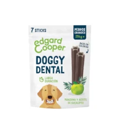 Edgard & Cooper Snacks Dentários Adult Large Maçã e Eucalipto para cães