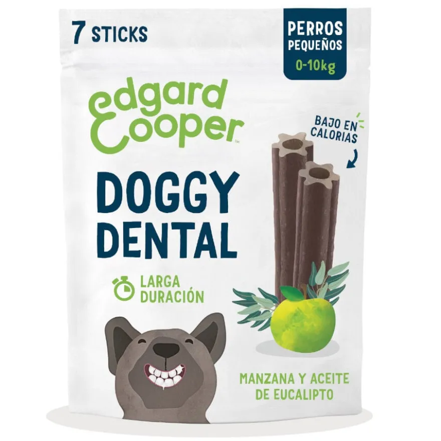 Edgard&Cooper Snacks Dentários Maçã e Eucalipto para cães de raça pequena
